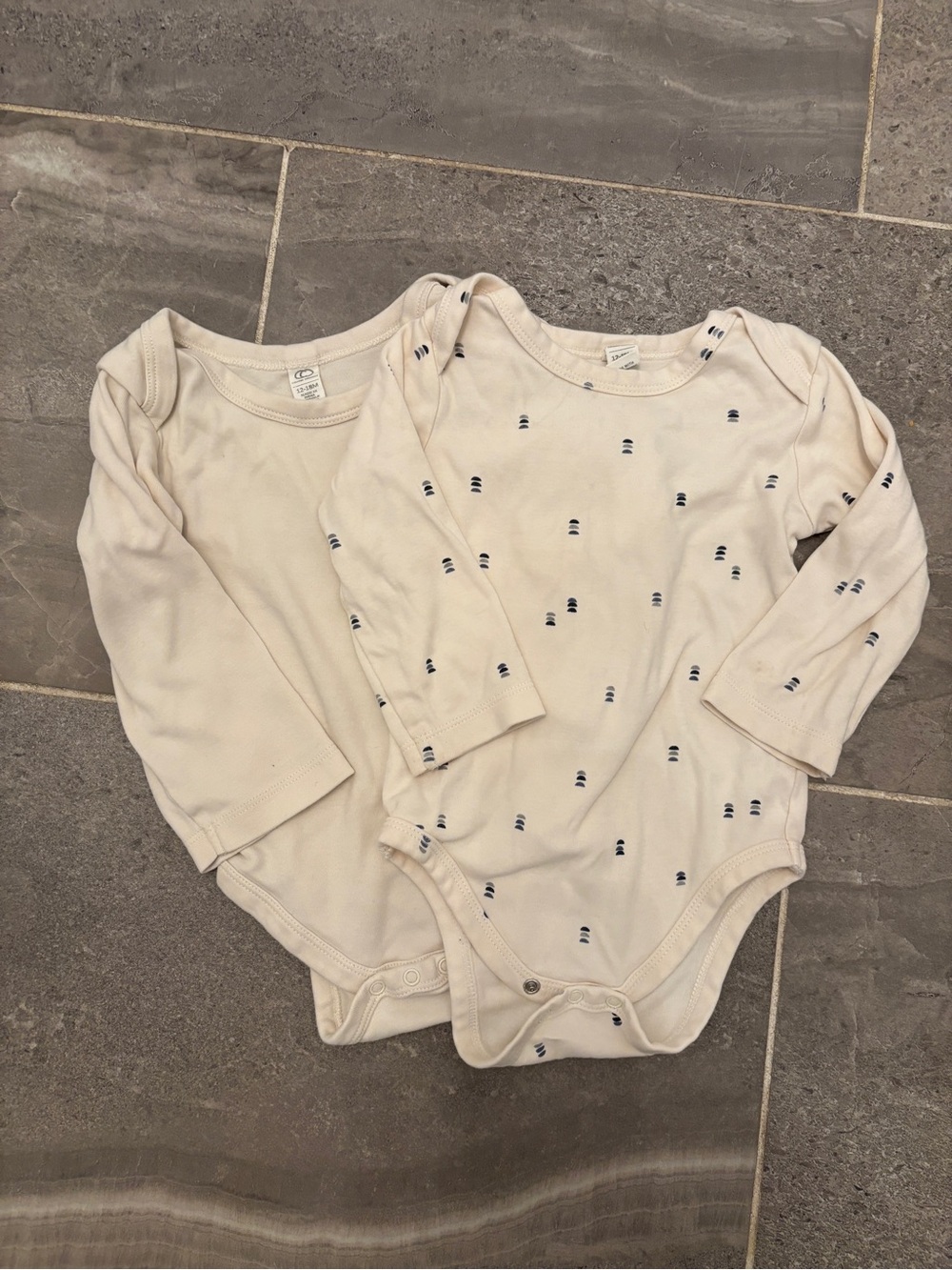 Colored Organics Cream Long-Sleeve River Bodysuit Duo